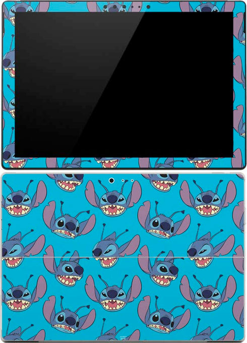 Disney Lilo and Stitch Face Expression Pattern Surface Pro (2017) Skin